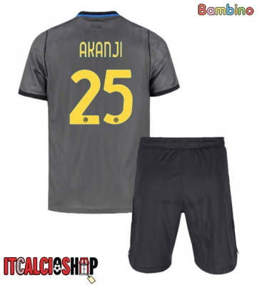 Inter Milan Manuel Akanji #25 Terza Maglia Bambino 2026-27 Manica Corta (+ Pantaloni corti)